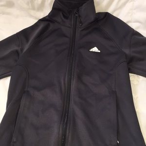 Grey and pink adidas sweater